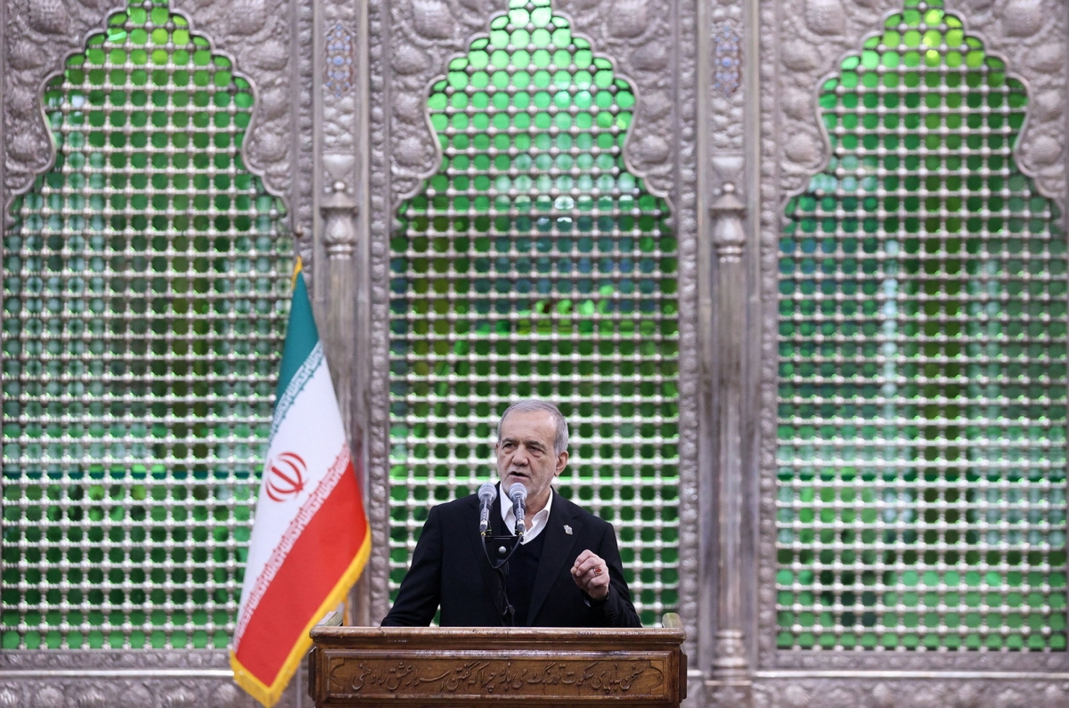 Tổng thống Iran Masoud Pezeshkian. Ảnh: Reuters