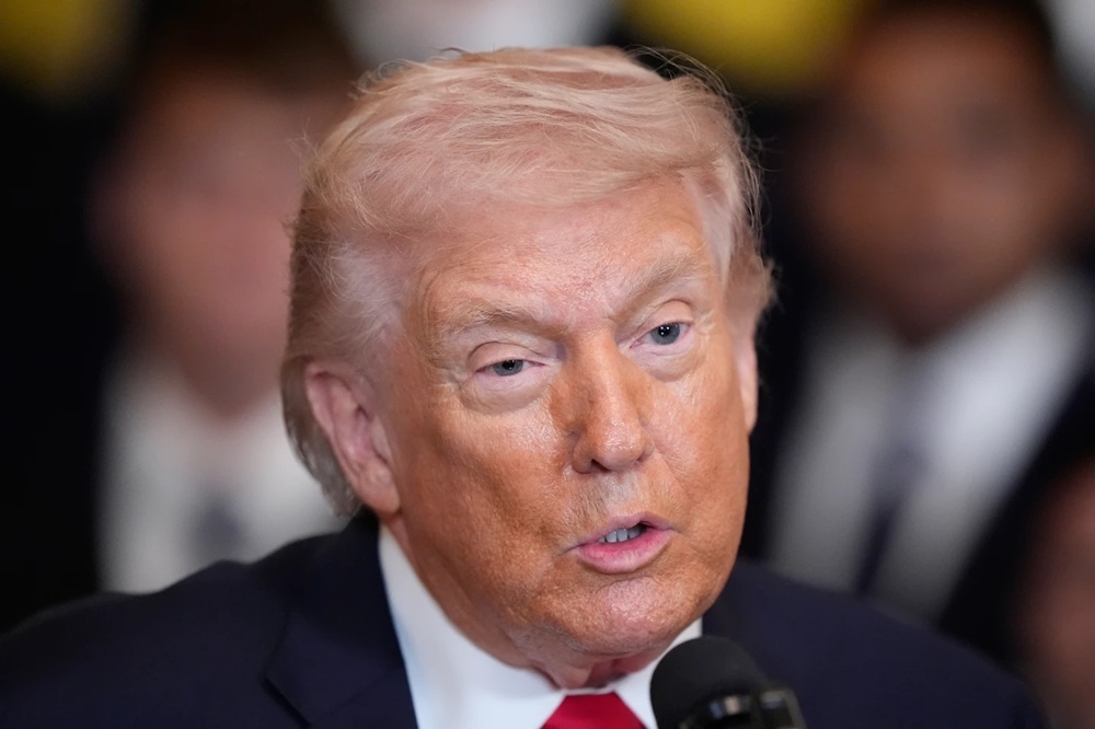 Tổng thống Mỹ Donald Trump phát biểu về vấn đề Iran. Ảnh: AP