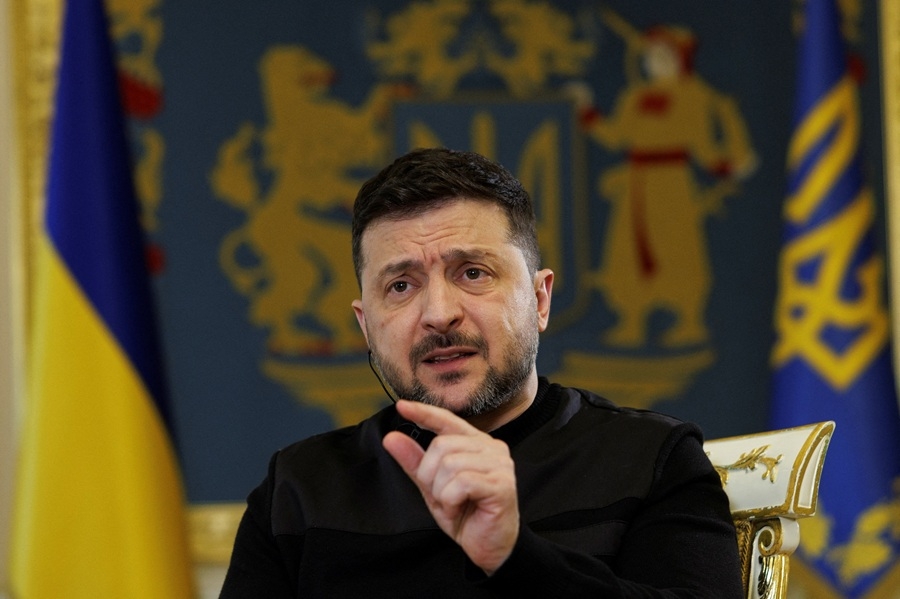Tổng thống Ukraine Volodymyr Zelensky. Ảnh: Reuters