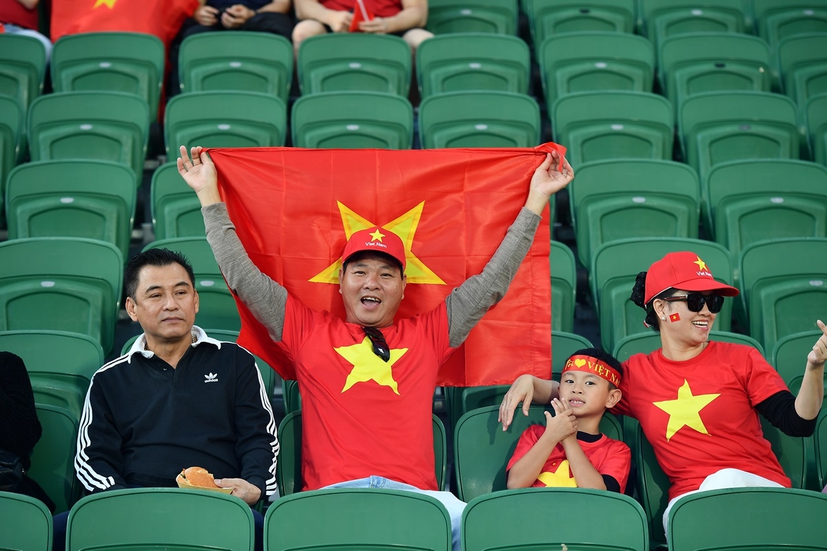 Các CĐV Việt Nam trên khán đài. (Ảnh: AFC). 