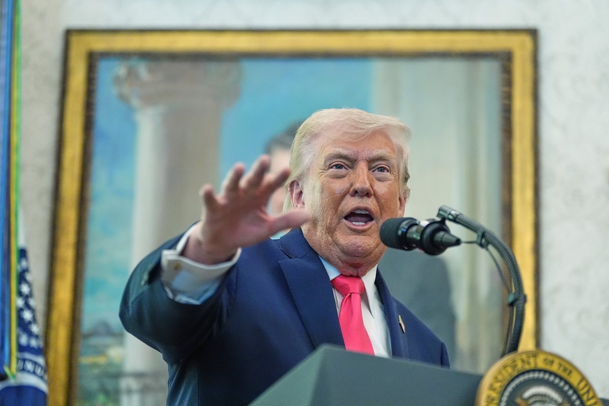 Tổng thống Mỹ Donald Trump. Ảnh: AP