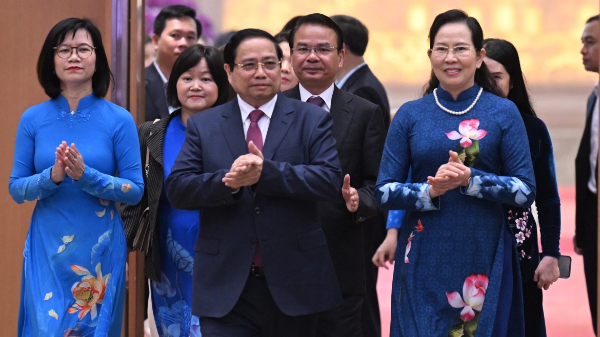 Thủ tướng Chính phủ Phạm Minh Chính gặp mặt nữ lãnh đạo, quản lý các cơ quan Trung ương và trao Giải thưởng Kovalevskaia năm 2025.