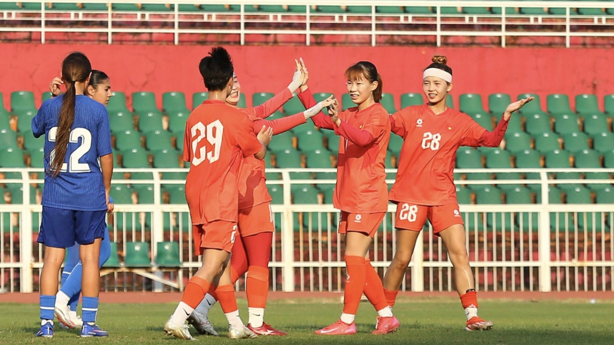 U20 nữ Việt Nam giành chiến thắng ấn tượng (Ảnh: VFF)