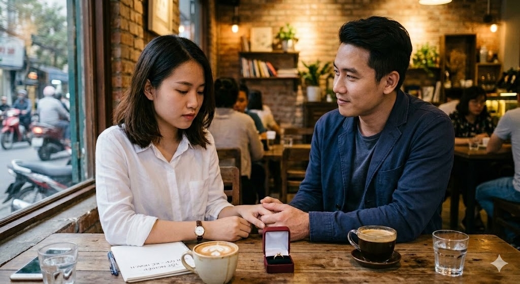  Khi tôi còn chưa cầm được tấm bằng đại học trên tay, thì người yêu đã cầu hôn (Ảnh minh họa, nguồn: AI)