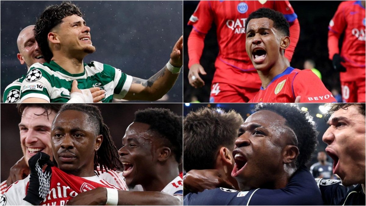 Real Madrid, Arsenal, Paris Saint-Germain và Sporting CP đã giành vé vào tứ kết Cúp C1 châu Âu 2025/2026 (Ảnh: UEFA).