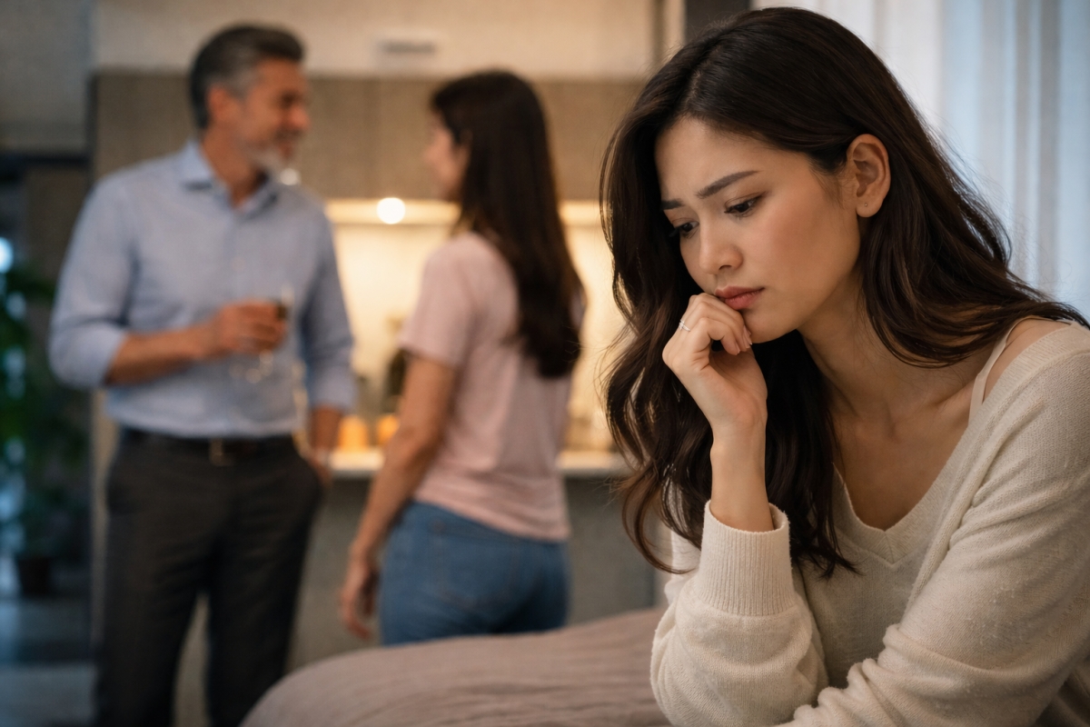 Tôi giật mình nhận ra đang dành sự chú ý đặc biệt cho bố của bạn thân (ảnh minh hoạ: AI)