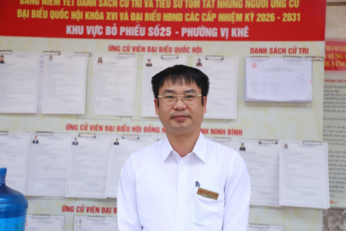 Ông Nguyễn Thế Báu, Phó Chủ tịch UBND phường Vị Khê