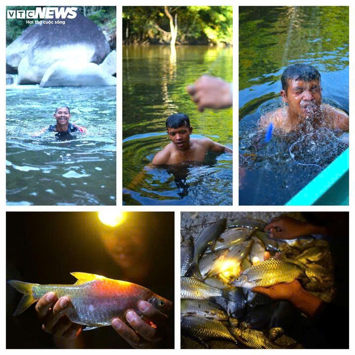 Để săn được loài cá này, người đi săn cá phải chịu được cái lạnh thấu xương của nước suối, nhiều đoạn lưới sau khi dính cá bị kéo đi vào khu vực thác chảy mạnh bắt buộc các thanh niên người K'Ho phải lặn và dầm mình trong dòng nước chảy mạnh.