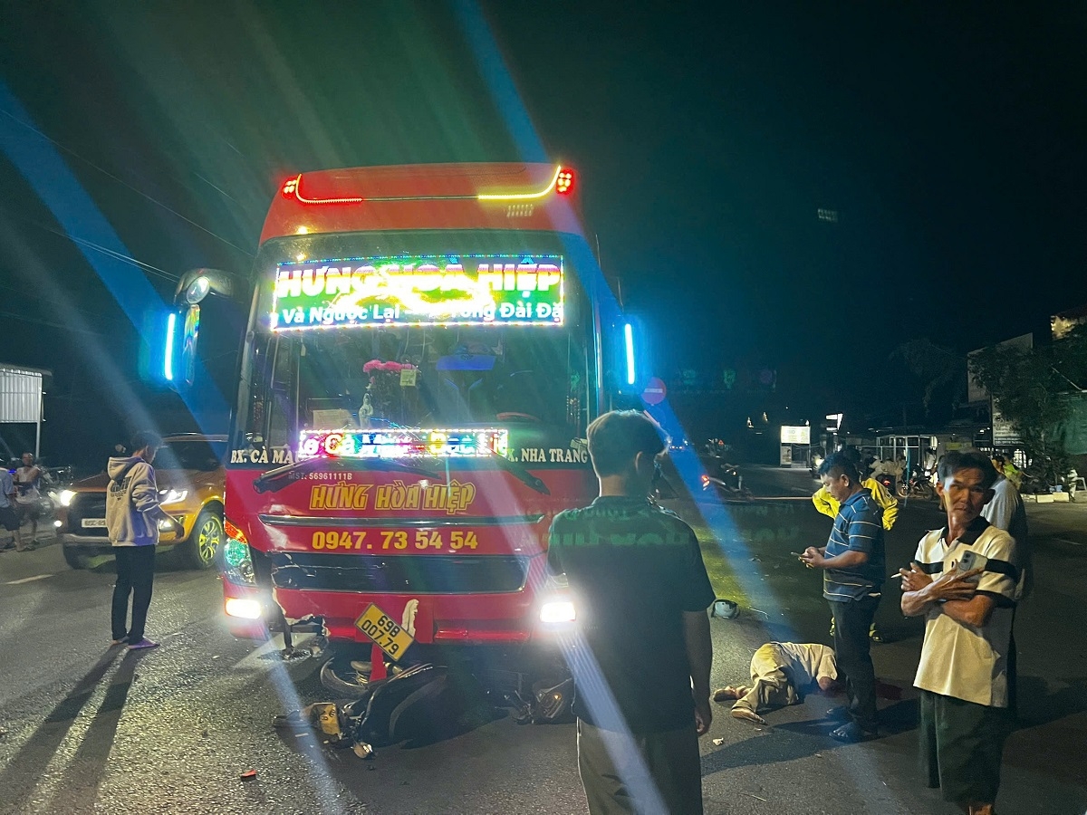 Hiện trường vụ tai nạn. Ảnh: B.H