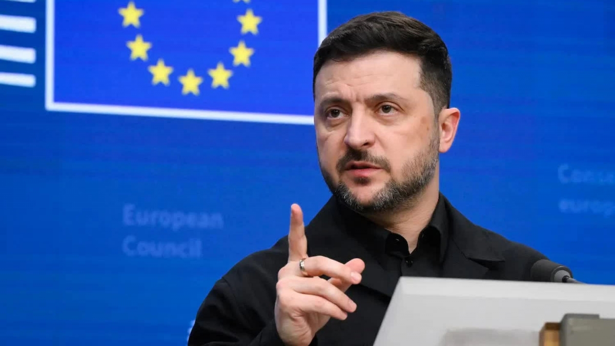  Tổng thống Ukraine Volodymyr Zelensky. (Ảnh: Getty Images)