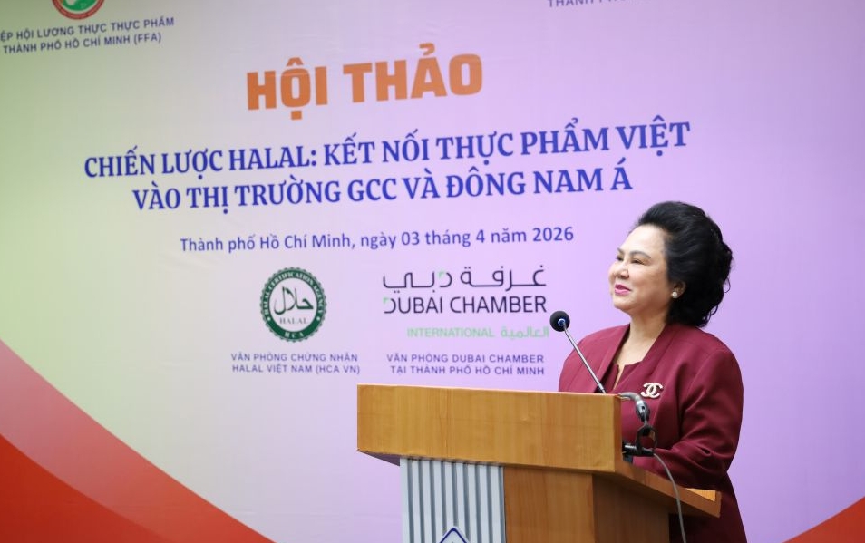 Bà Lý Kim Chi - Chủ tịch Hiệp hội Lương thực Thực phẩm TP.HCM (Ảnh BTC)