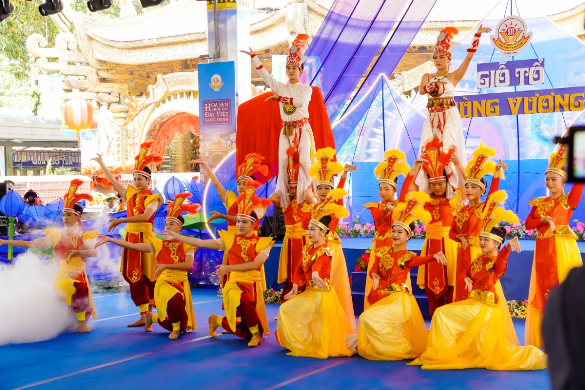 Đại lễ Giỗ Tổ Hùng Vương tổ chức chuỗi hoạt động mang đậm dấu ấn văn hóa - tâm linh tại Khu Du lịch Văn hóa Suối Tiên (Ảnh BTC)