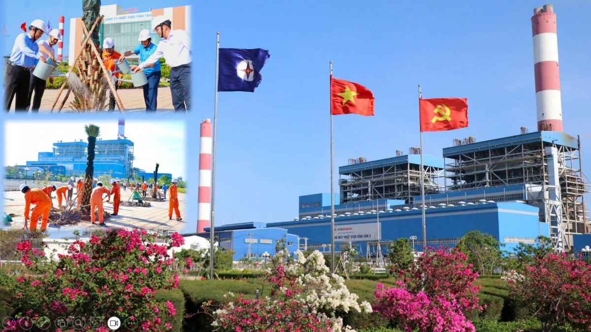 Công ty Nhiệt điện Vĩnh Tân với không gian xanh, sạch, đẹp