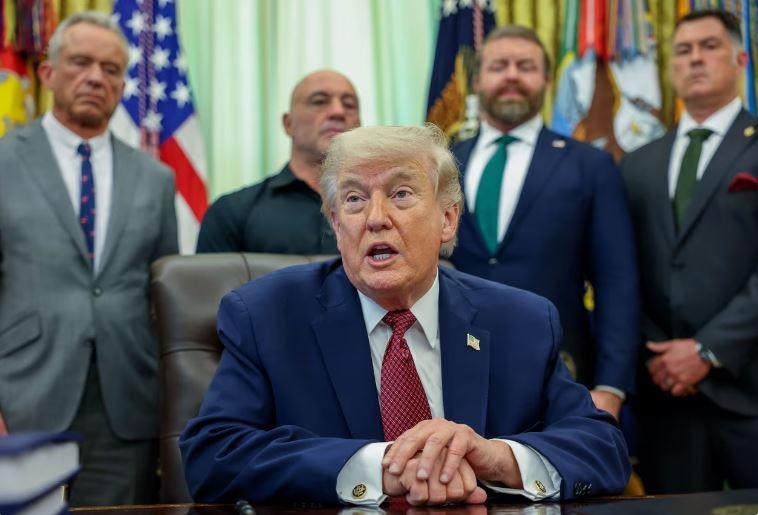 Tổng thống Trump. Ảnh: AP