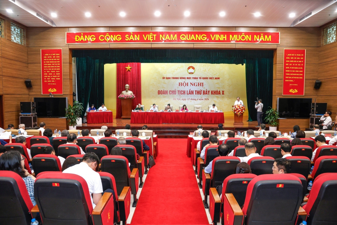 Ủy ban Trung ương MTTQ Việt Nam tổ chức Hội nghị Đoàn Chủ tịch Ủy ban Trung ương MTTQ Việt Nam lần thứ 7, khóa X để thảo luận, cho ý kiến một số nội dung công việc quan trọng.