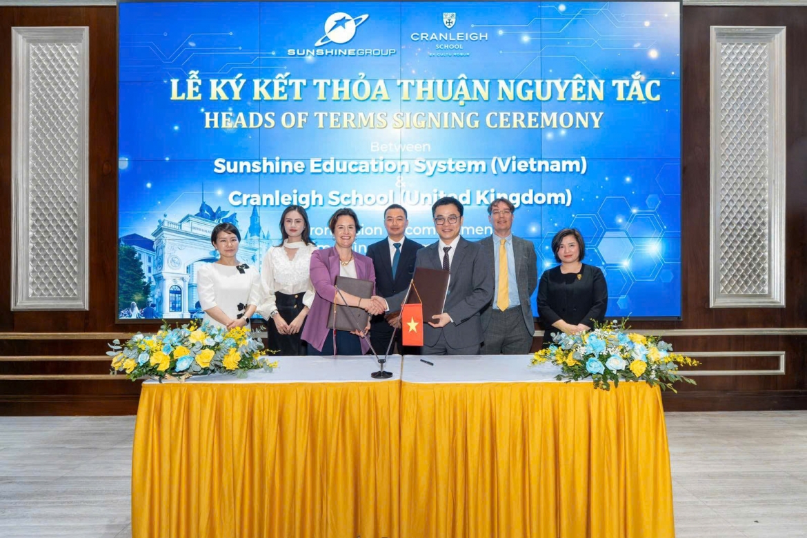 Lãnh đạo Sunshine Group và Cranleigh School (Vương quốc Anh) chính thức ký Thỏa thuận Nguyên tắc hợp tác