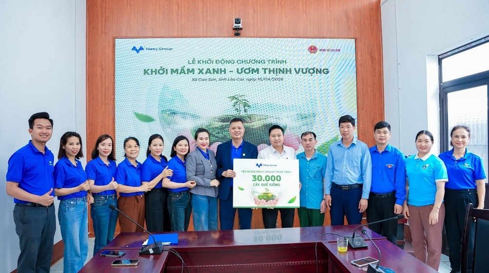Meey Group trao tặng 30.000 cây quế giống chất lượng cao tới bà con nhân dân xã Cao Sơn, tỉnh Lào Cai