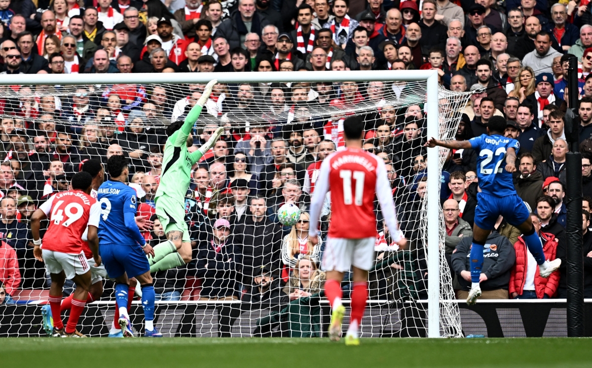 Tình huống Kroupi ghi bàn mở tỷ số. (Ảnh: Reuters)