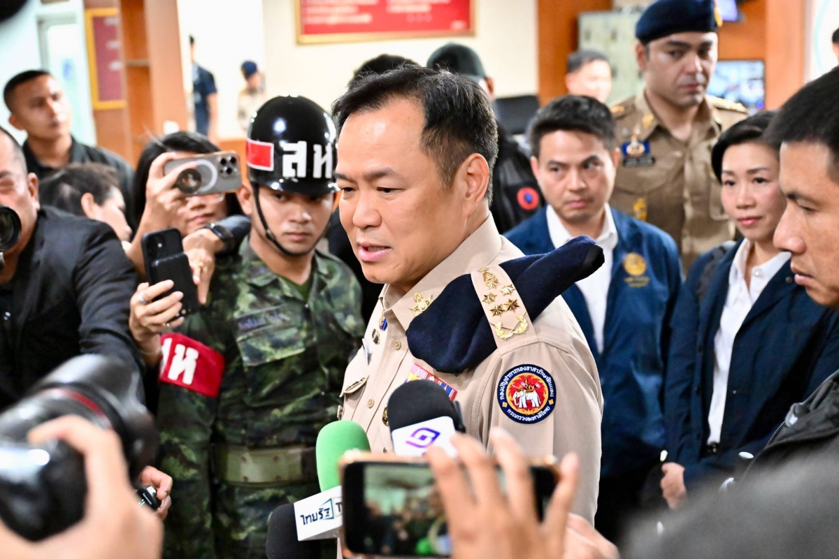 Thủ tướng Thái Lan Anutin Charnvirakul trong chuyến thị sát miền Nam Thái Lan hôm 17/4/2026. Ảnh: Chính phủ Thái Lan