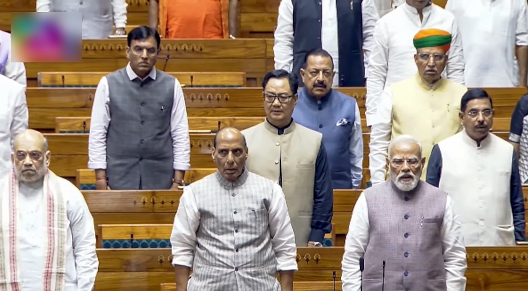 Quốc hội Ấn Độ thảo luận. Ảnh: ANI