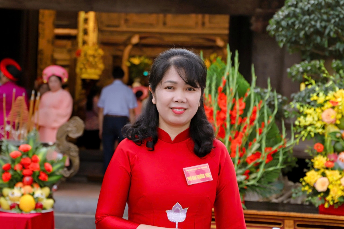 Bà Cao Thị Hồng Liên, Trưởng Phòng Văn hóa – Xã hội phường Từ Sơn (tỉnh Bắc Ninh)