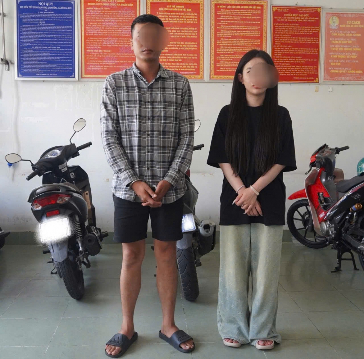 2 đối tượng tổ chức sử dụng ma túy bị cơ quan công an bắt giữ