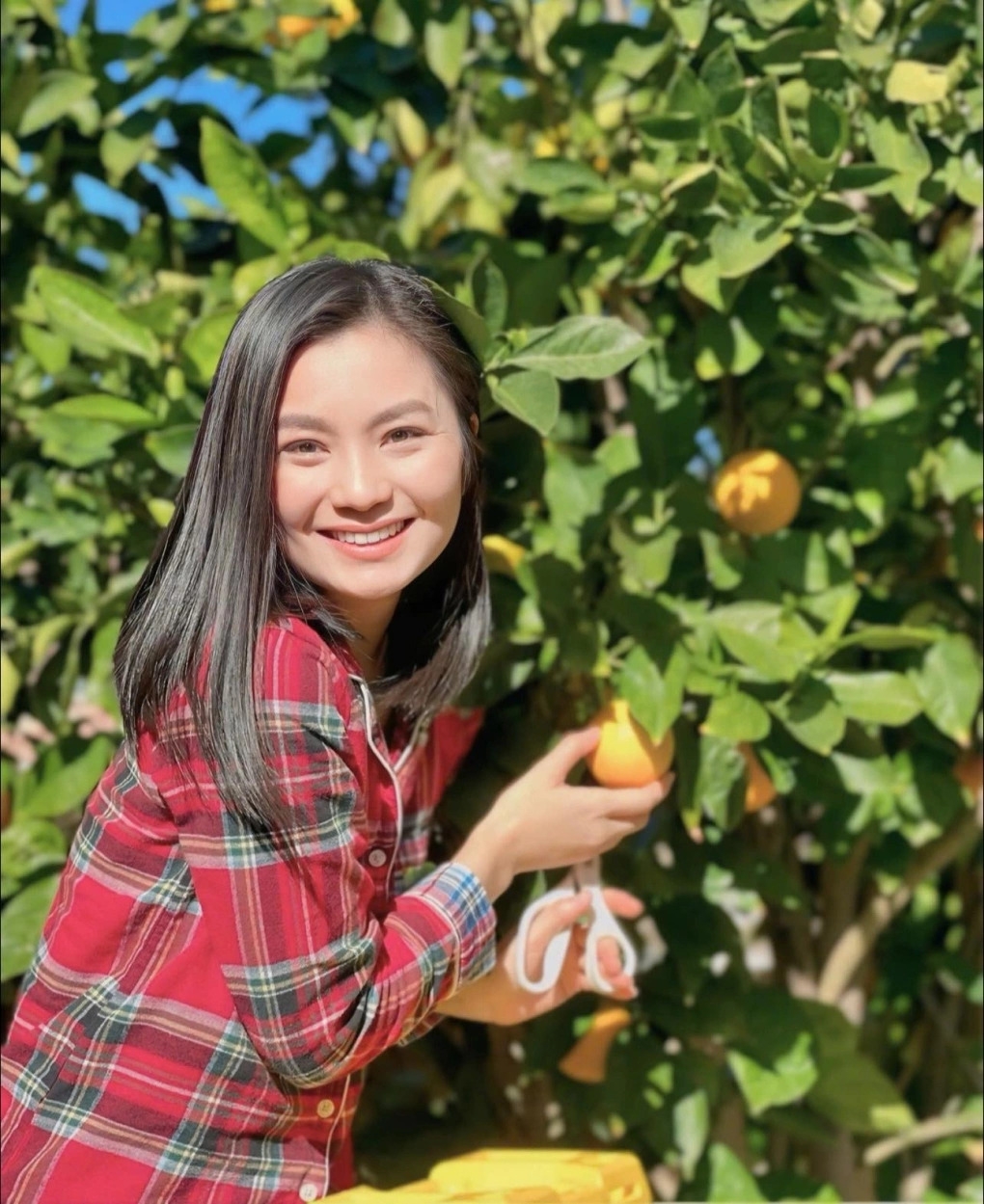 Nhà diễn viên Diệu Hương hiện sống tam đại đồng đường tại một căn biệt thự ở California (Mỹ). Các thành viên trong gia đình gồm vợ chồng cô, bố mẹ chồng và hai con đều yêu thích cuộc sống gần gũi với thiên nhiên, dành nhiều thời gian chăm sóc vườn tược.