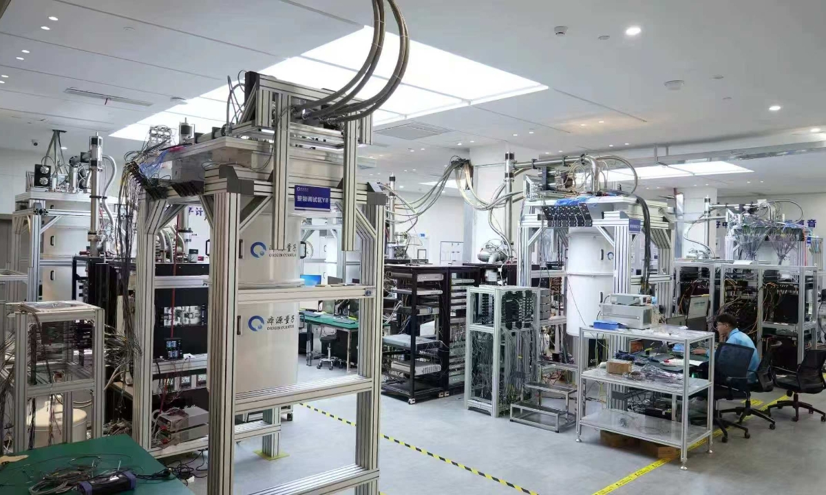 Cụm máy tính lượng tử siêu dẫn Origin Wukong. Ảnh: Công ty Origin Quantum