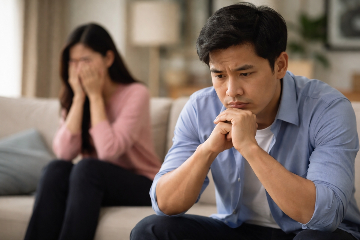 Tôi đã đấu tranh rất nhiều và chọn tha thứ vì vẫn còn yêu và vì các con (ảnh minh họa: AI)