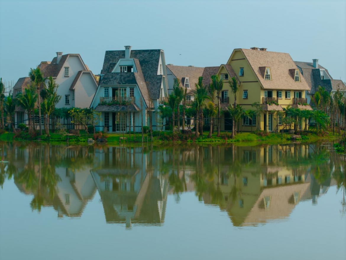 Mặt nước là điểm nhấn tại The Grand Island (Ảnh: Thanh Sơn)