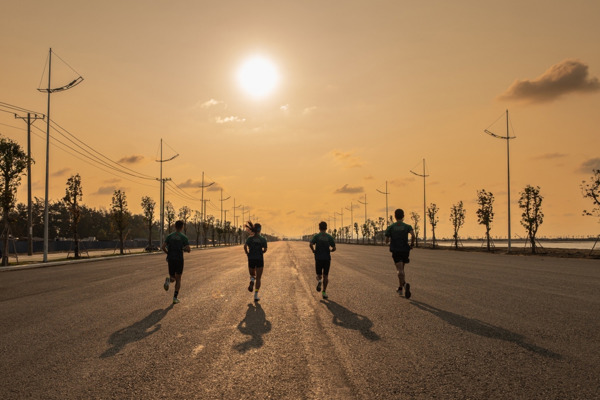 Đại lộ Thời Đại - một trong những điểm đi qua của VnExpress Marathon Green Paradise