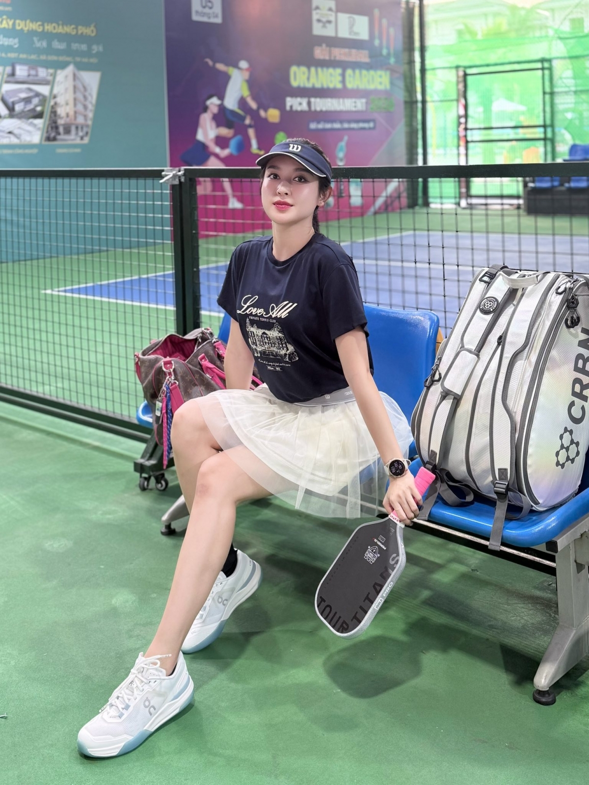 Á hậu Huyền My tận hưởng đam mê Pickleball, khoảnh khắc năng động ngày nghỉ lễ.