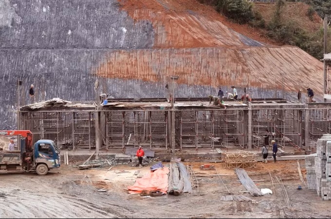 Đẩy nhanh tiến độ xây dựng Trường Phổ thông nội trú liên cấp Tiểu học và THCS Thanh Thủy (xã biên giới Thanh Thủy, Tuyên Quang)