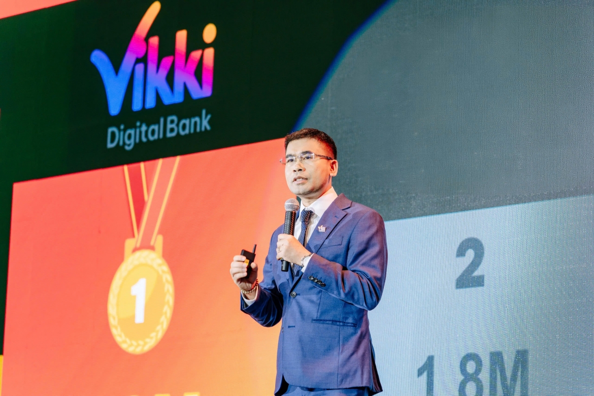 Ông Lê Văn Thành, Phó tổng giám đốc Vikki Bank chia sẻ tại sự kiện