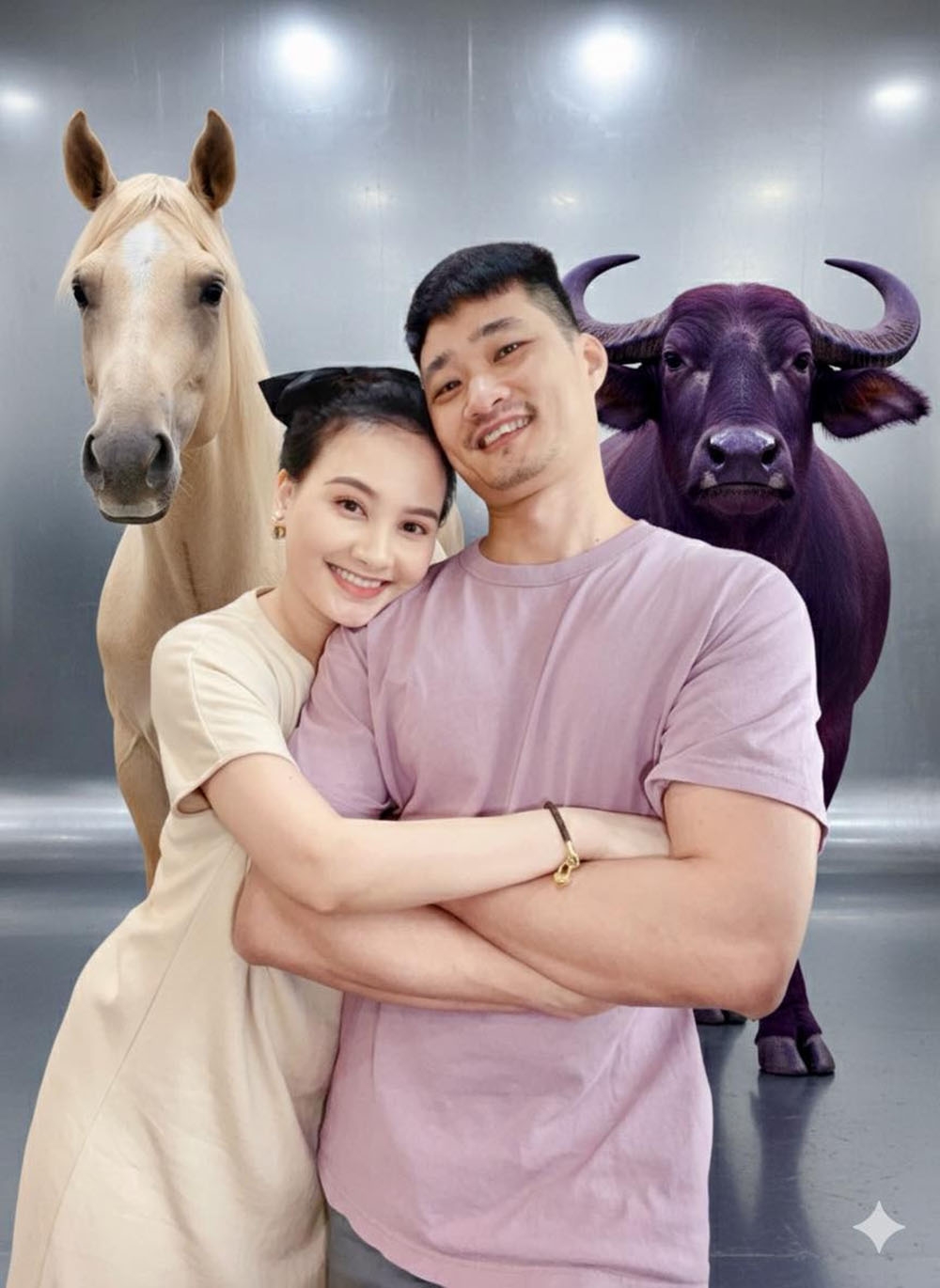 Diễn viên Bảo Thanh nhắn nhủ chồng: "Chúc mừng anh vì đã có được em".