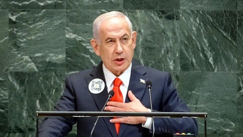 Thủ tướng Israel Benjamin Netanyahu - Ảnh: Loey Felipe/UN Photo