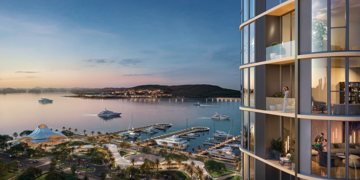 100% căn hộ hướng vịnh với tầm view panorama cùng mật độ chỉ 6 căn/sàn làm nên chuẩn mực sống mới bên bờ vinh di sản