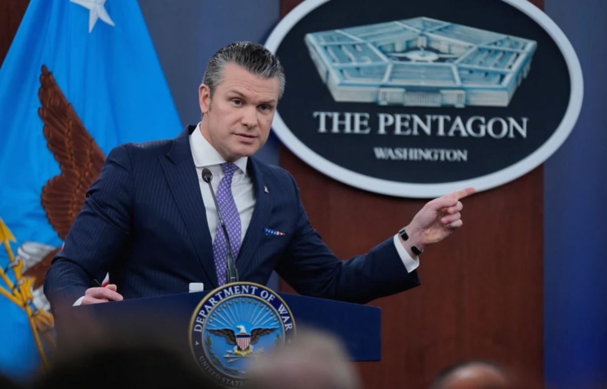 Bộ trưởng Quốc phòng Mỹ Pete Hegseth. Ảnh: AP