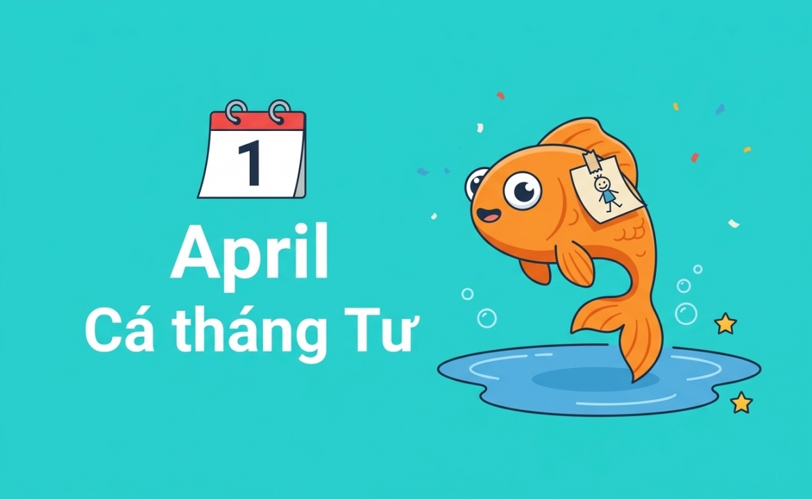 Ngày 1/4, còn gọi là April Fools' Day được biết đến với tên gọi quen thuộc: Cá tháng Tư.