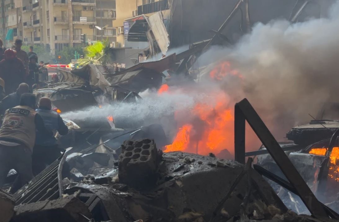 Một cuộc tấn công của Israel vào Lebanon. Ảnh: AP