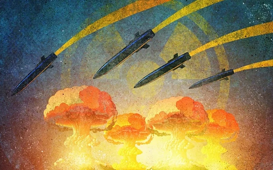 Hình ảnh minh họa về xung đột hạt nhân trong kỷ nguyên AI. Đồ họa: Youtube.