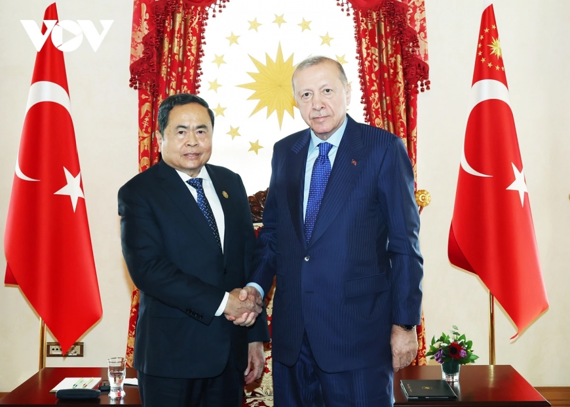 Chủ tịch Quốc hội Trần Thanh Mẫn hội kiến Tổng thống Thổ Nhĩ Kỳ Tayyip Erdogan