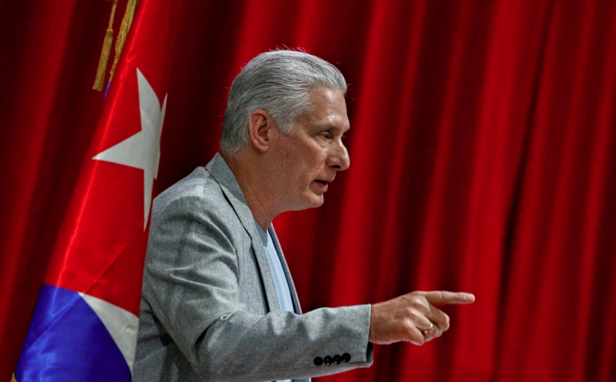 Chủ tịch Cuba Miguel Diaz-Canel. Ảnh: Reuters