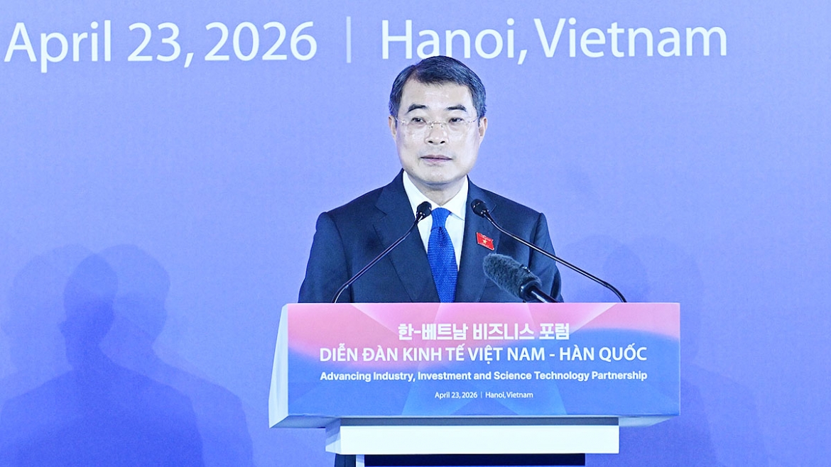 Thủ tướng Lê Minh Hưng phát biểu tại Diễn đàn.