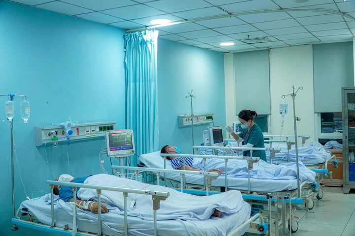 Bệnh nhân đột quỵ điều trị tại Bệnh viện Quân y 175 (Ảnh: BVCC)