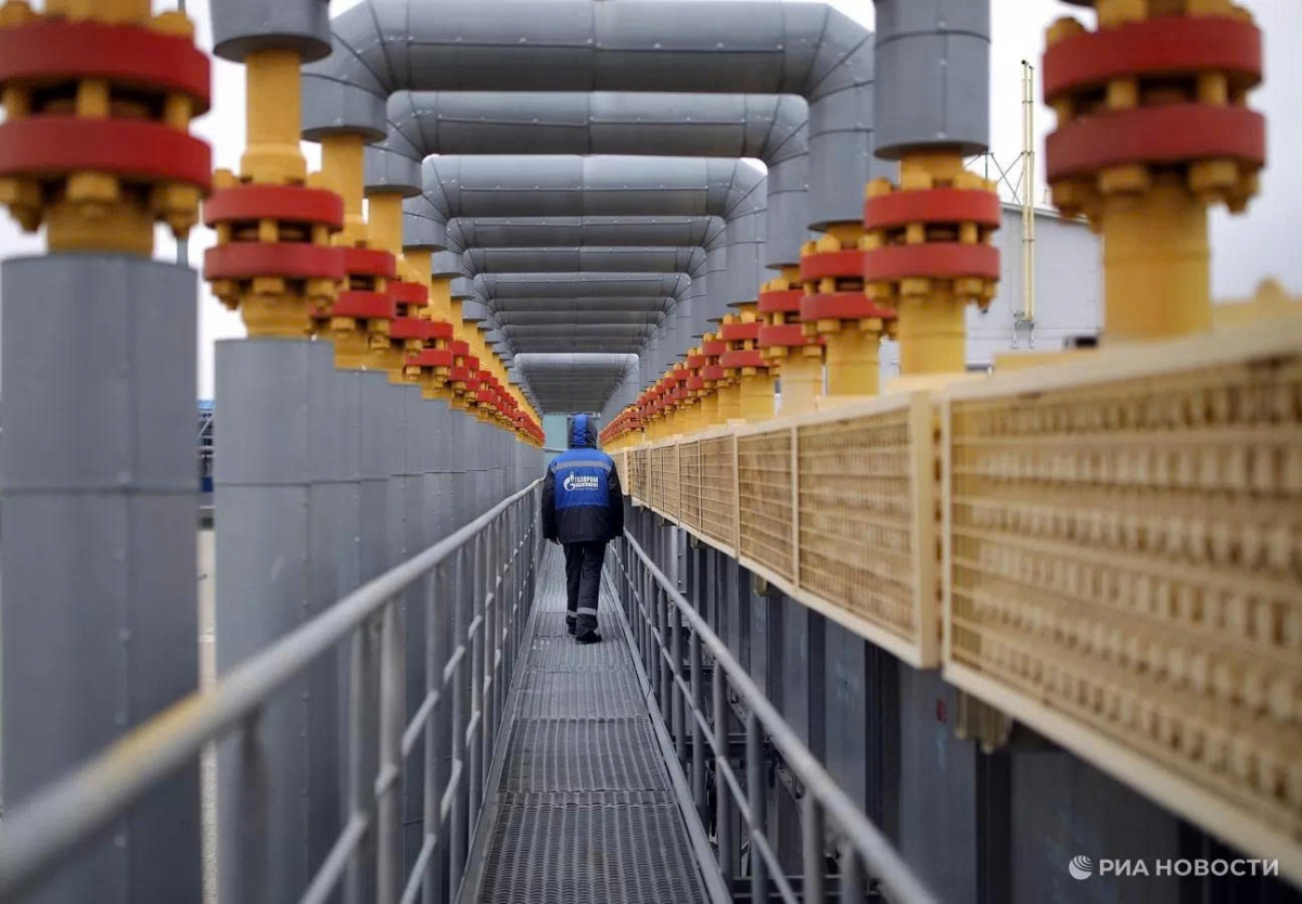 Trạm nén khí Russkaya (Ảnh: Ria Novosti)