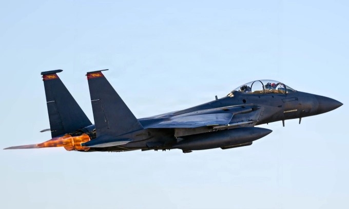 Tiêm kích F-15E Mỹ. (Ảnh minh họa: USAF)