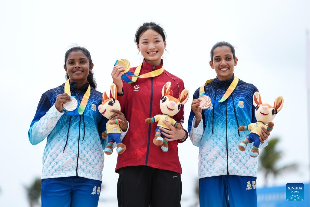Đoàn Thể thao Việt Nam khép lại Đại hội Thể thao bãi biển châu Á 2026 với vị trí thứ tư chung cuộc trên bảng tổng sắp huy chương. (Ảnh: Tân Hoa Xã). 