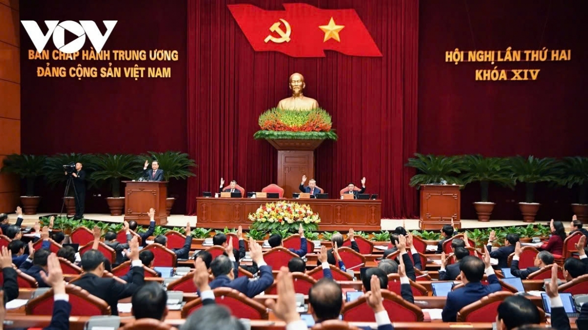 Toàn cảnh Hội nghị lần thứ hai Ban Chấp hành Trung ương Đảng khóa XIV. (Ảnh: Ngọc Thành)