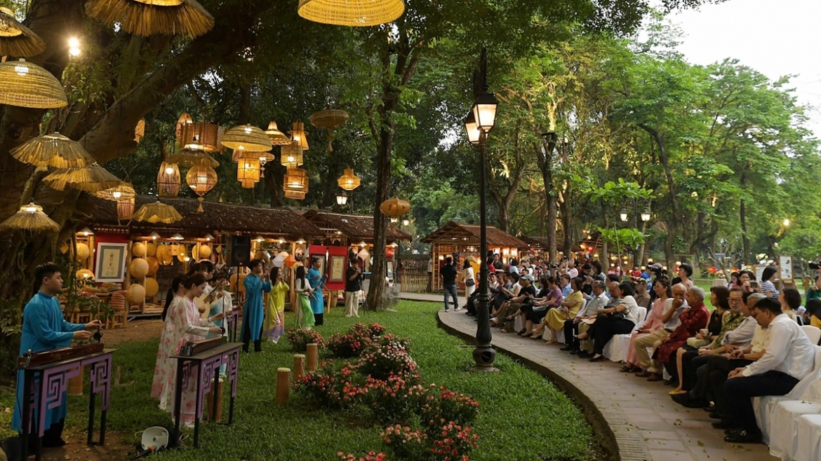 Một góc trưng bày "Vườn ánh sáng"